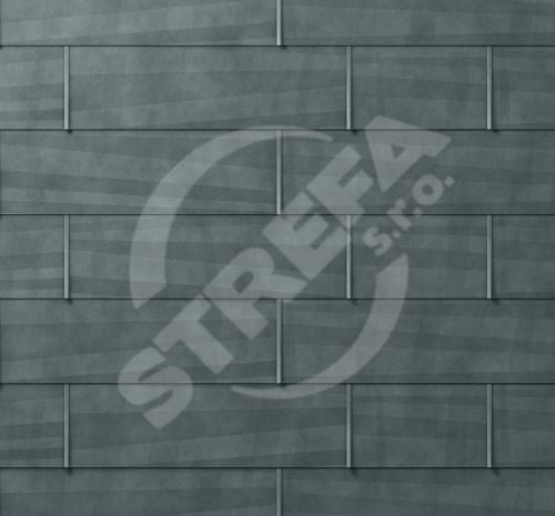 PREFA střešní/fasádní panel fx.12, 1400 x 420 mm velký hladký, Břidlicová P10 / balení 11,76 m2