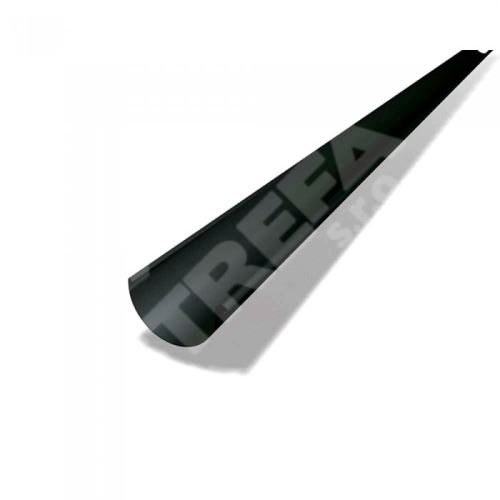 PREFA žlab, okap hliníkový Ø 100 mm, délka 3M, Černá P10 RAL 9005
