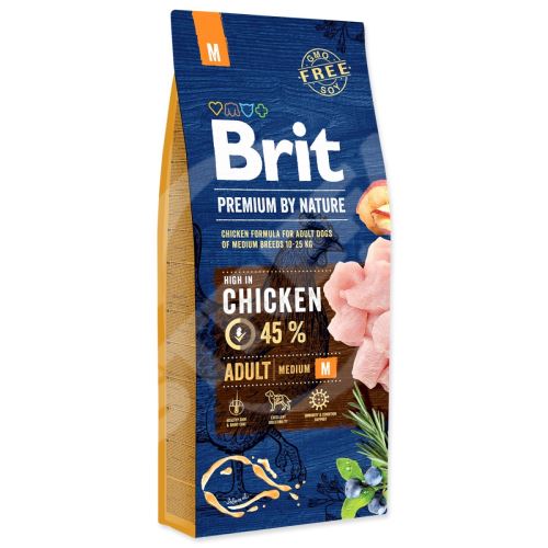 Krmivo Brit Premium by Nature Adult M 15kg