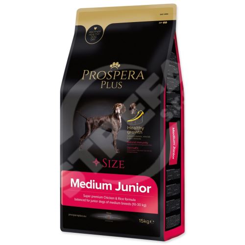 Krmivo Prospera Plus Medium Junior kuře s rýží 15kg