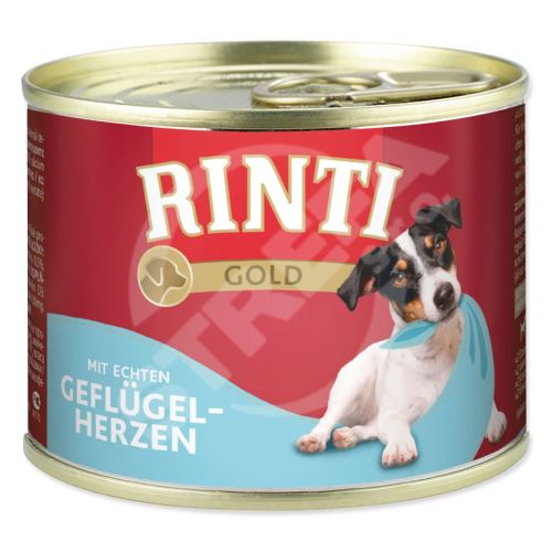 Konzerva Rinti Gold Adult drůbeží srdce 185g