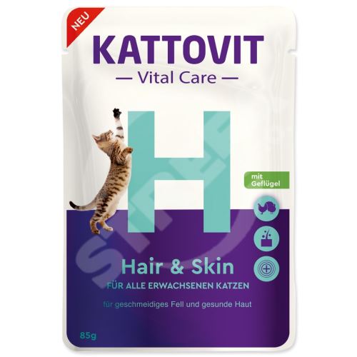Kapsička KATTOVIT Vital Care Hair & Skin 85 g