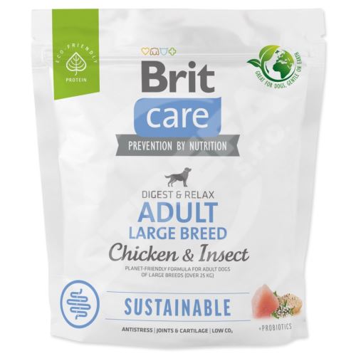 Krmivo Brit Care Dog Sustainable Adult Large Breed Chicken & Insect 1kg