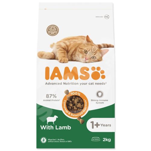 Krmivo IAMS Cat Adult Lamb 2kg