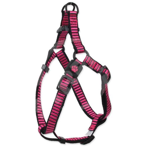 Postroj Active Dog Premium M růžový 2x53-77cm