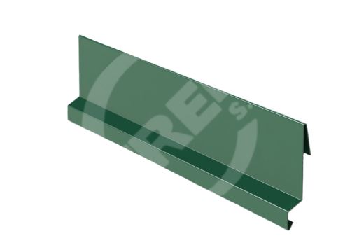 Závětrná lišta zahakovací RŠ 167, Lakovaný pozink, Mechově zelená RAL 6005
