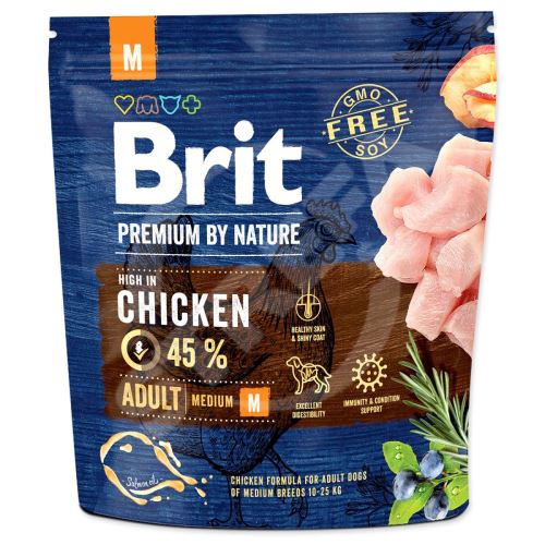 Krmivo Brit Premium by Nature Adult M 1kg