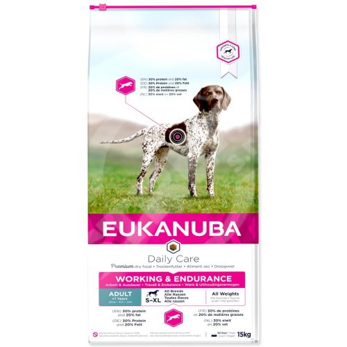 Krmivo EUKANUBA Daily Care Adult Working & Endurance 15kg