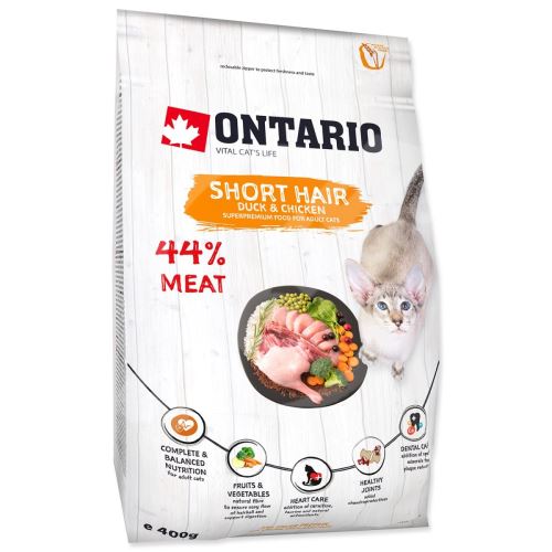 Krmivo Ontario Cat Shorthair 0,4kg