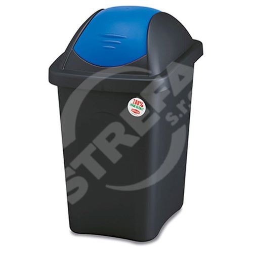 Odpadkový koš výklopný MULTIPAT 30l,plastový modré víko
