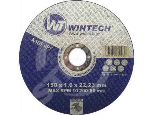 Řezný kotouč WT WINTECH® Extra 150x1,6x22,2 na kov / balení 1 ks