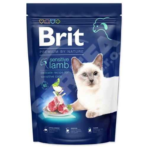 Krmivo Brit Premium by Nature Cat Sensitive Lamb 1,5kg