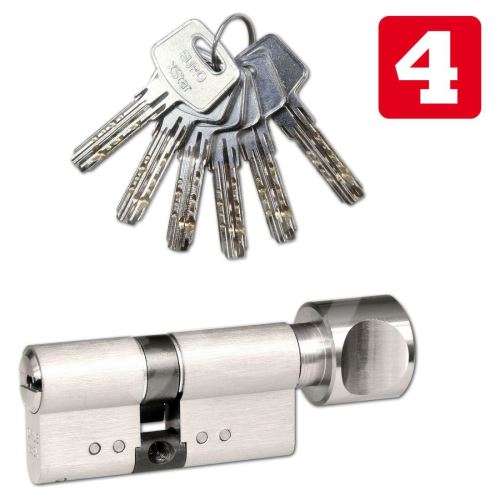 Vložka cylindrická 30+35 s knoflíkem 6 klíčů Ni, 4.třída bezpečnosti RICHTER