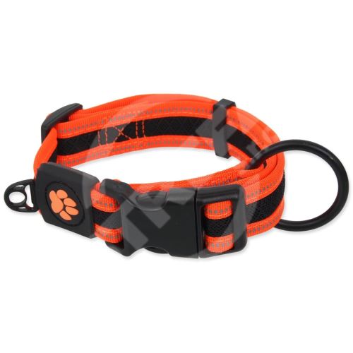 Obojek Active Dog Fluffy S oranžový 2x27-41cm