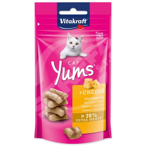 Pochoutka Vitakraft Cat Yums se sýrem 40g