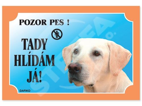 Tabulka Dafiko labradorský retriever světlý