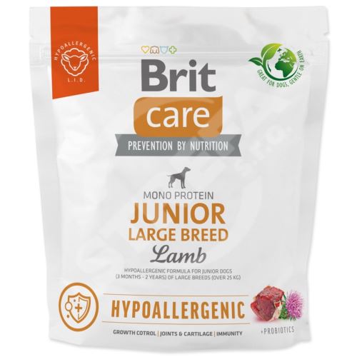 Krmivo Brit Care Dog Hypoallergenic Junior Large Breed Lamb 1kg