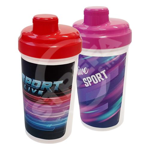 Šejkr/ sportovní láhev 500ml NEW SPORTLIFE PH mix dekorů