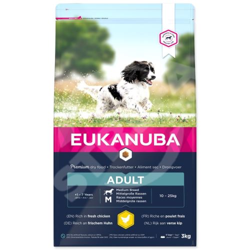 Krmivo EUKANUBA Adult Medium 3kg