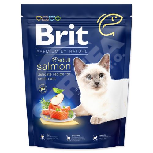 Krmivo Brit Premium by Nature Cat Adult Salmon 300g