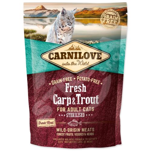 Krmivo Carnilove Cat Fresh Sterilized Carp & Trout 0,4kg