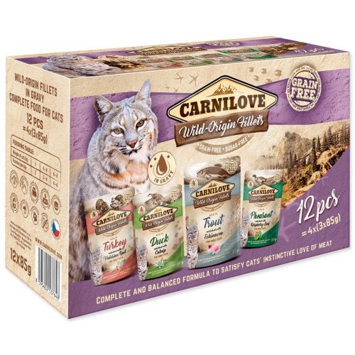 Kapsičky CARNILOVE Cat pouch multipack (12x85g) 1020 g