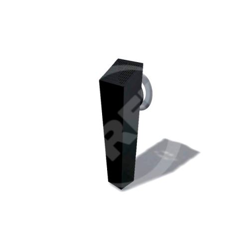 PREFA fasádní kotlík hranatý hliníkový 100 x 100 mm se zaústěním, Černá P10 RAL 9005