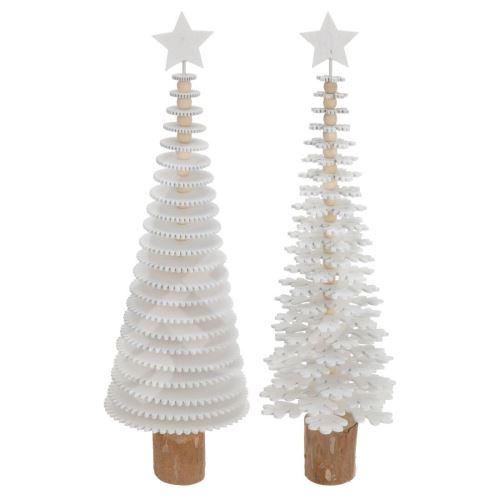 Vánoční dekorační strom dřevěný 40cm mix motivů