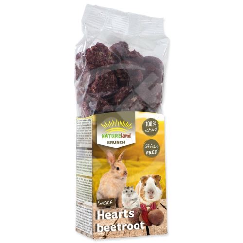 Pochoutka Nature Land Brunch srdíčka s červenou řepou 150g