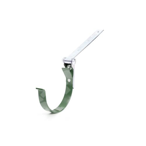 BRYZA Kovový hák žlabu s kloubem Ø 125 mm, Zelená RAL 6020
