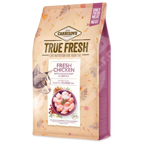 Krmivo Carnilove Cat True Fresh Chicken 4,8 kg