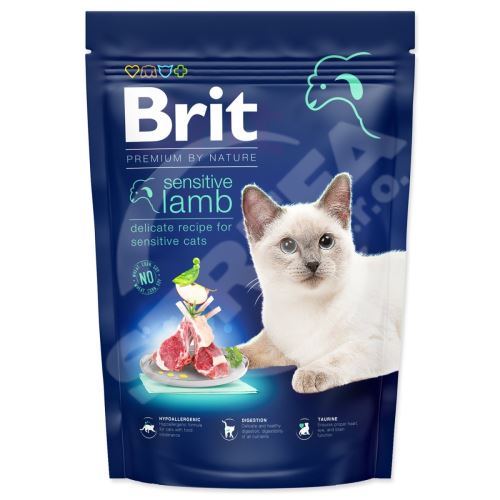 Krmivo Brit Premium by Nature Cat Sensitive Lamb 800g