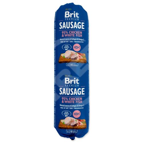 Salám Brit Sausage kuře a bílá ryba 800g