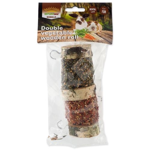 Pochoutka Nature Land Nibble válec dva druhy zeleniny 160g