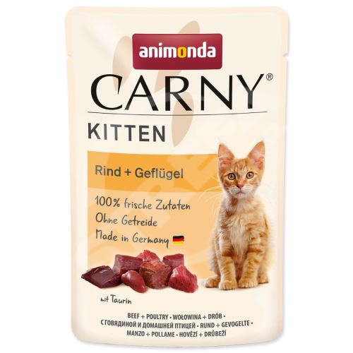Kapsička Carny Kitten - drůbeží koktejl 85 g