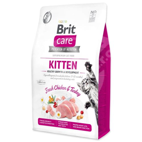 Krmivo Brit Care Cat Grain-Free Kitten Healthy Growth & Development 2kg