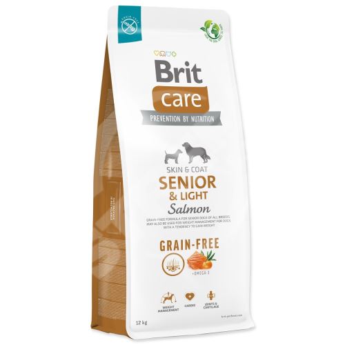 Krmivo Brit Care Dog Grain-free Senior & Light Salmon 12kg