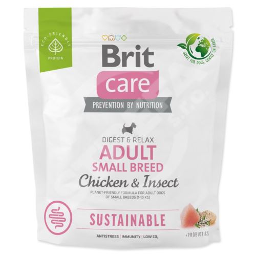 Krmivo Brit Care Dog Sustainable Adult Small Breed Chicken & Insect 1kg