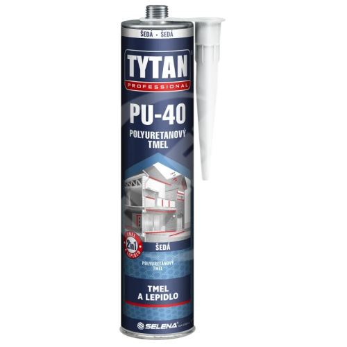 Tytan PU-40 polyuretanový tmel a lepidlo, 300 ml, šedý