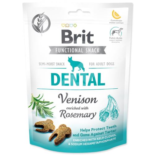 Pochoutka Brit Care Dog Functional Snack Dental zvěřina 150g