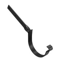 BRYZA Hák žlabu překroucený pozinkovaný Ø 125 mm, Černá RAL 9005