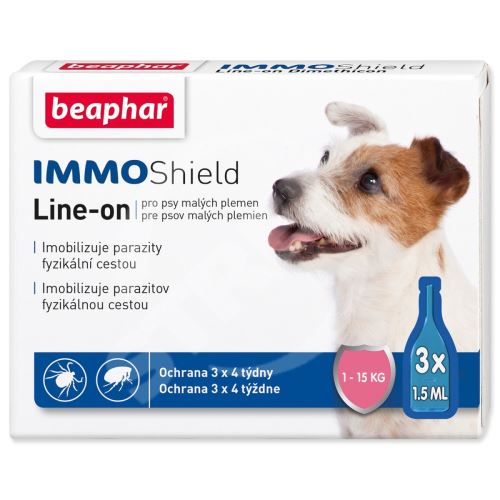 Pipeta Beaphar Line-on IMMO Shield pes S 3x1,5ml