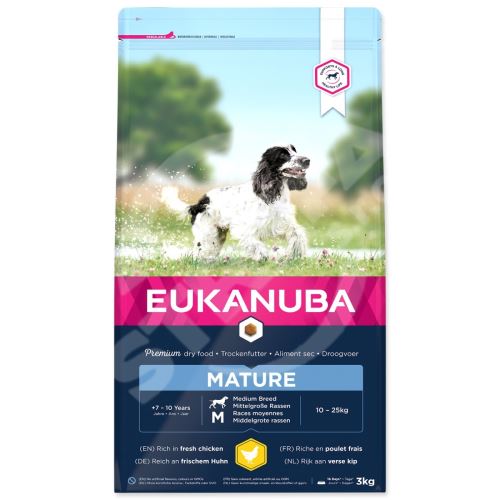 Krmivo EUKANUBA Mature Medium 3kg