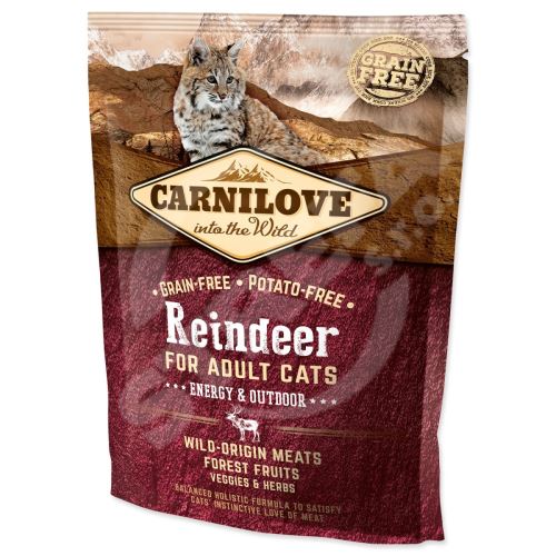CARNILOVE Reindeer Adult Cats Energy and Outdoor 400 g