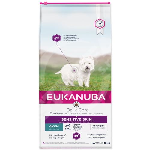 Krmivo EUKANUBA Daily Care Sensitive Skin 12kg