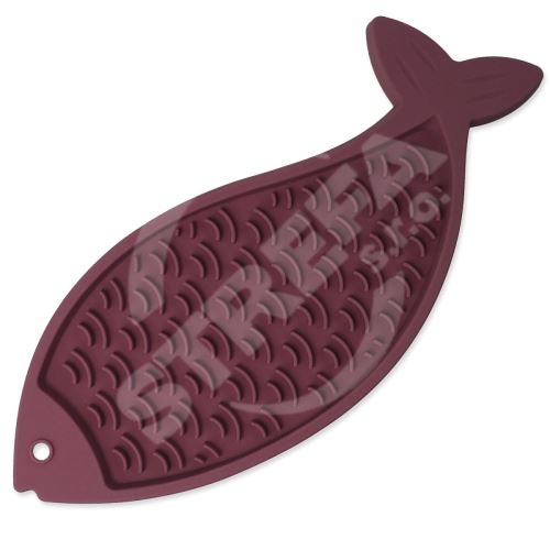 Podložka EPIC PET Lick & Snack lízací ryba pastelová fialová 28 x 11,5 cm