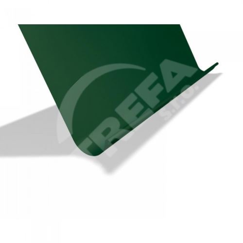 PREFA žlab, okap nástřešní hliníkový 700x1,00mm, délka 6M, Mechově zelená RAL 6005