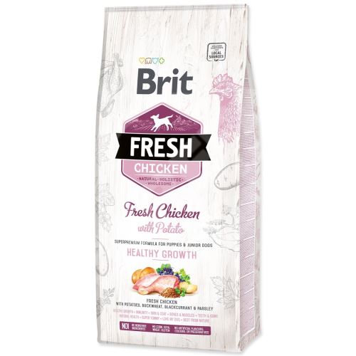 Krmivo Brit Fresh Chicken with Potato Puppy Healthy Growth 12kg