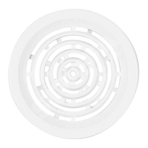 Mřížka větrací kruhová plastová bílá  průměr 50mm (4ks)