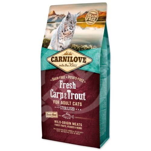 Krmivo Carnilove Cat Fresh Sterilized Carp & Trout 6kg